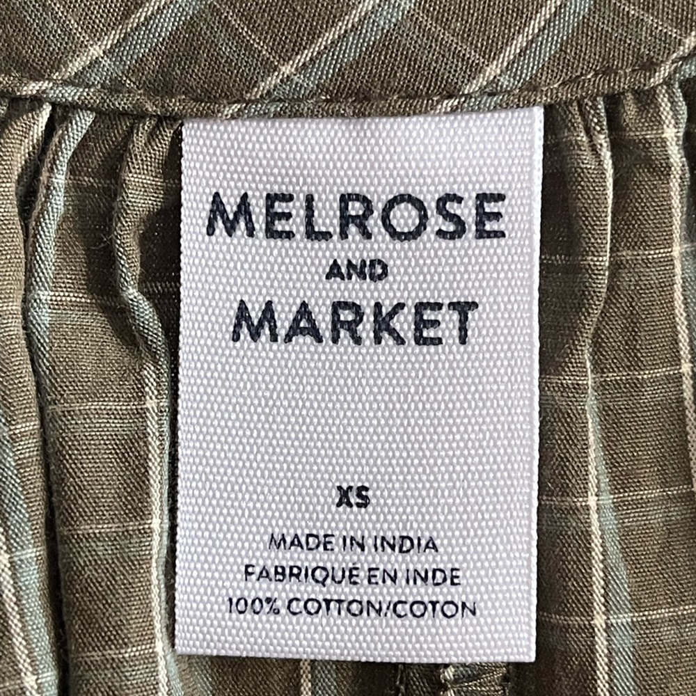 Melrose and Market Olive Kalamata Julie Plaid Dress - Picture 3 of 8